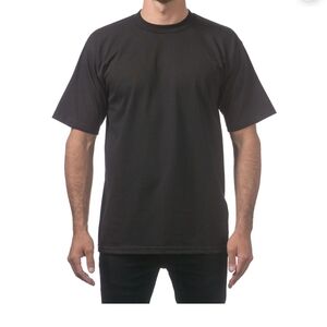 Men's Pro Club 100% Cotton Everyday Staple Black Tee Shirt